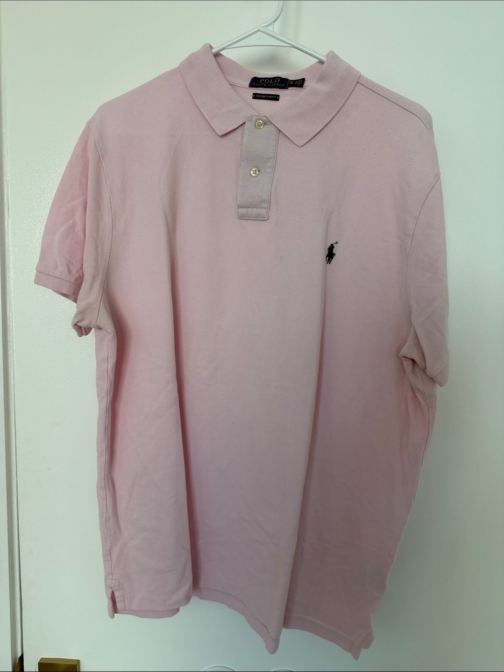 Polo by Ralph Lauren Men's Short-Sleeve Polo - Light Pink XL